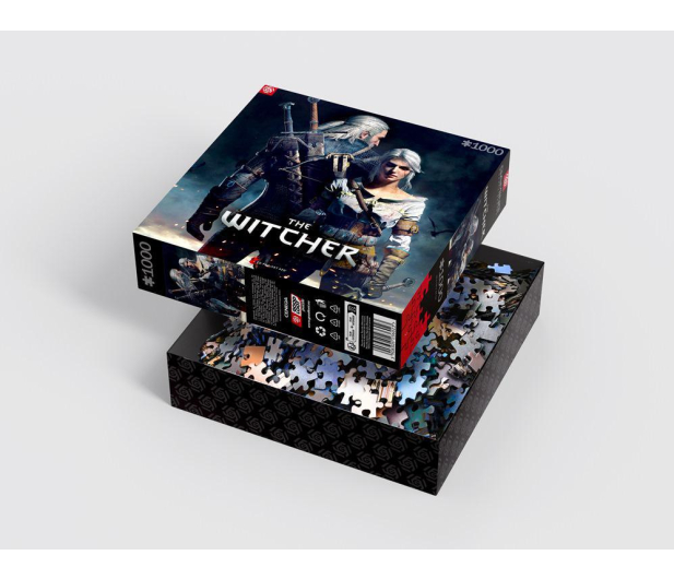 Merch The Witcher (Wiedźmin): Geralt & Ciri Puzzles 1000 - 1068692 - zdjęcie 2